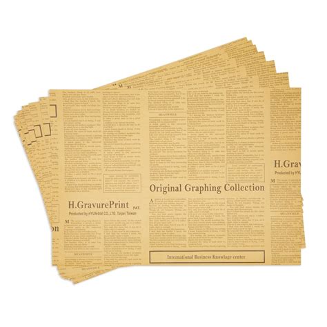 12 Sheets Of Kraft Paper Newspaper Wrapping Paper For Moving Packing