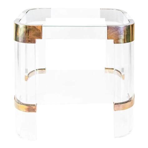 Lucite End Table By Charles Hollis Jones