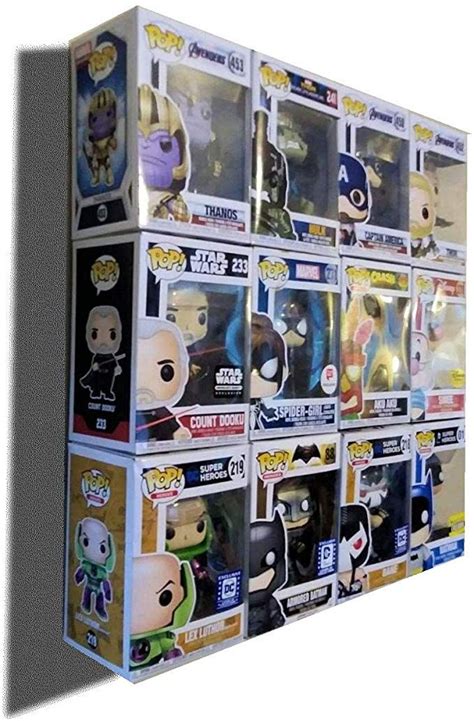 Wall Display Case For Boxed Funko Pop Bordeless Shelfless