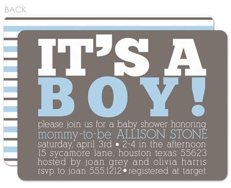Baby Boy Baby Shower Invitations Dolanpedia