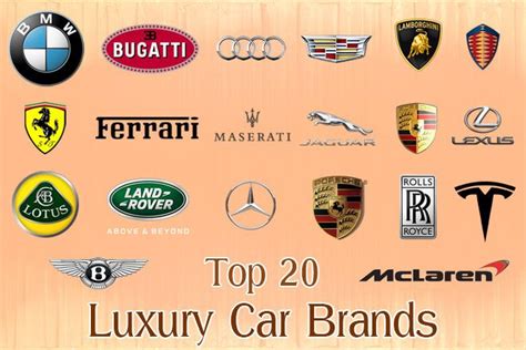 Top 20 Luxury Car Brands Luxury Car Brands Sports Car Brands Luxury