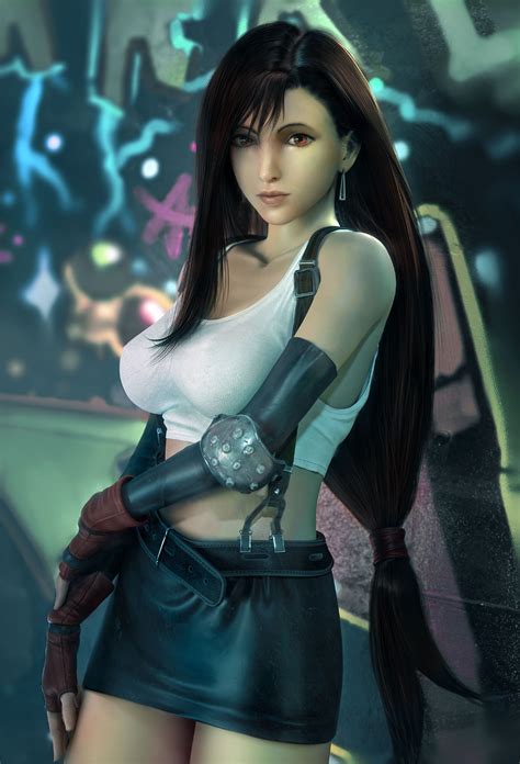 Tifaportrait By Ignyte Creative On Deviantart In 2020 Final Fantasy