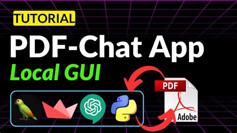 Langchain PDF Chat App GUI ChatGPT For Your PDF FILES Step By