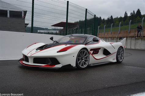 Gorgeous White Ferrari Fxx K Stuns At Spa Gtspirit