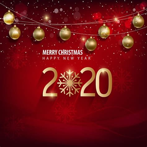 2020 Merry Christmas Background 2020 2020 New Year Background