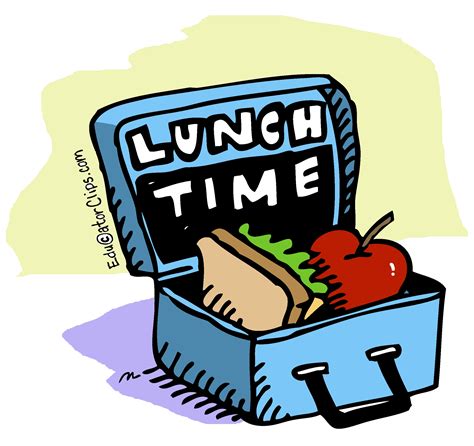 Lunch Clipart Watercolor Back To School Lunch Box Paper Clipart