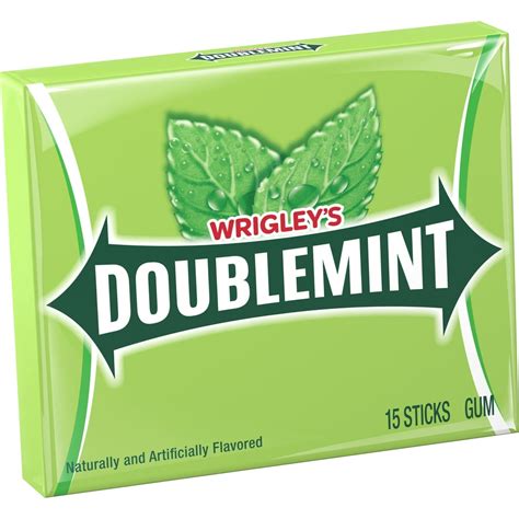 Wrigleys Doublemint Chewing Gum 15 Piece Single Pack