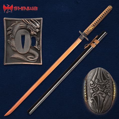 Shinwa Copper Dragon Katana And Scabbard 1060