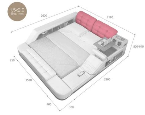 The Ultimate Bed With Integrated Massage Chair Bluetooth Audio System
