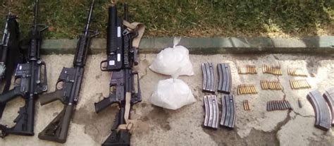 Detienen Ssp Y Gn A Cuatro En Posesión De Armas De Fuego Y Droga