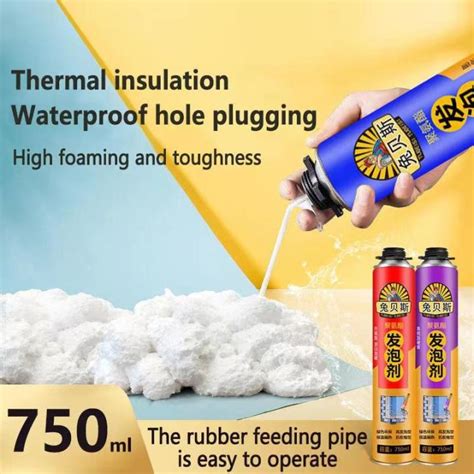 750ml Polyurethane Expanding Foam Spray Sealant Filler Insulation