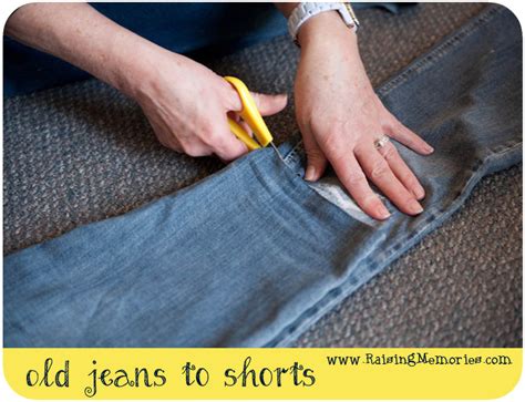 How To Turn Your Old Holey Jeans Into Shorts