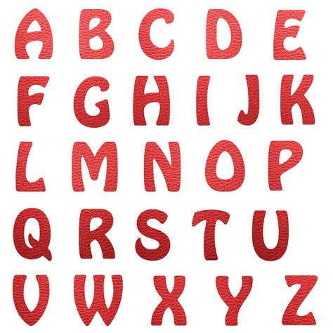 Alphabet Letters Red Leather Kostenloses Stock Bild Public Domain Pictures