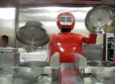 all robot staff serves cooks at china s robot restaurant eater