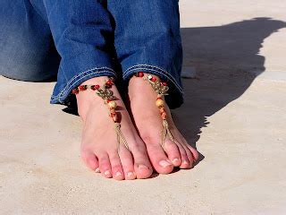 Red And Earth Tones Barefoot Sandals White Barefoot Sandals Valkoinen