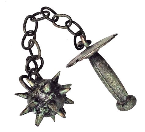 Metal Morningstar Medieval War Weapon Battle Spiked Ball On Chain