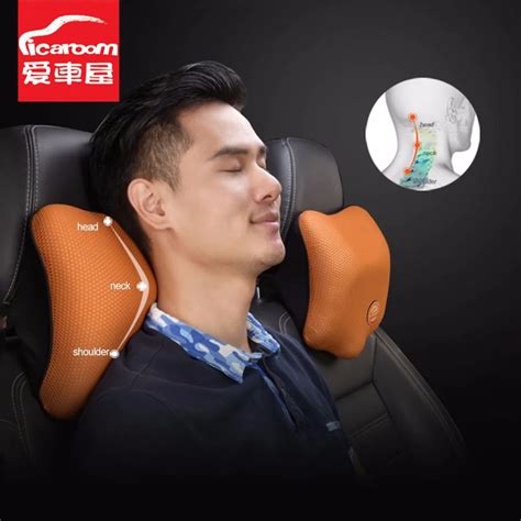 Buy Icaroom 3d Memory Cotton Car Neck Pillows Neck Headrest Breathable