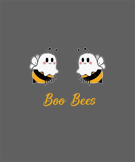 Boo Bees Halloween Ghost Bee Tshirt Digital Art By Felix Fine Art America