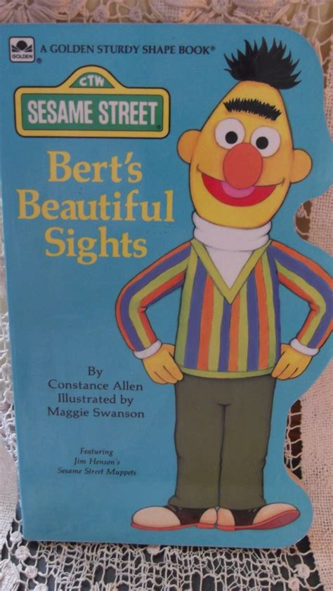 Sesame Street Collectible Golden Sturdy Shape Book Berts