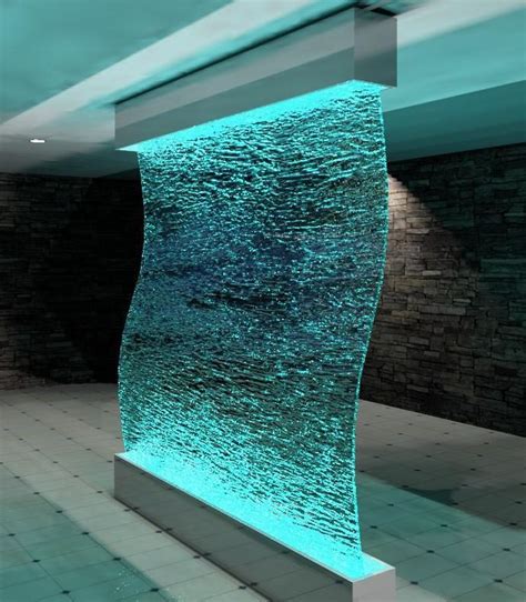 Ceramic cascade outdoor bird bath fountain. Indoor Glass Waterfall Wall | Backyard Design Ideas