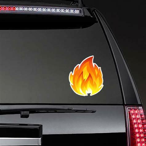 Large Flame Sticker