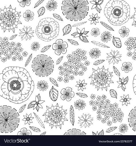 Floral Pattern Coloring Pages