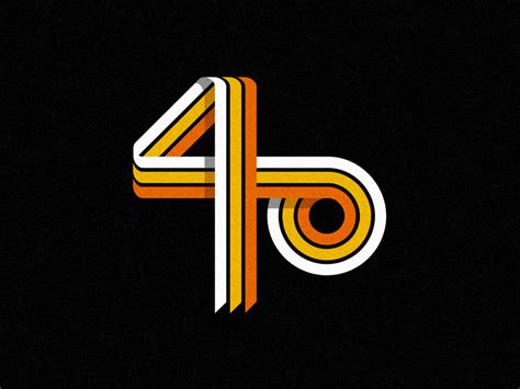 40 Logo Number Typographic Logo Logo Design Inspiration