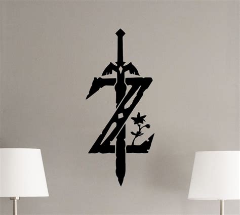 Zelda Wall Decal Legend Of Zelda Poster Zelda Sign Emblem Etsy