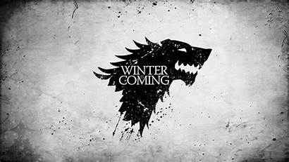 Thrones Stark Banner Winter Fire Coming Ice