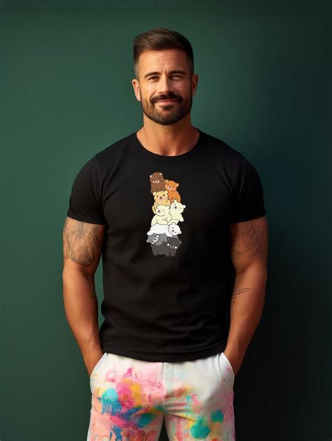 Cute Gay Bear Pride Flag Colors For Gay Bear Cubs T Shirt Etsy