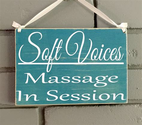 Soft Voices Massage In Session Therapy Spa Salon 8x6 Choose