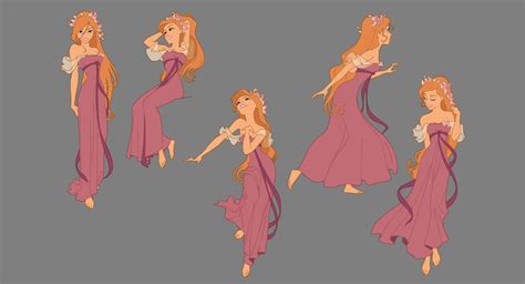 giselle model sheets traditional animation