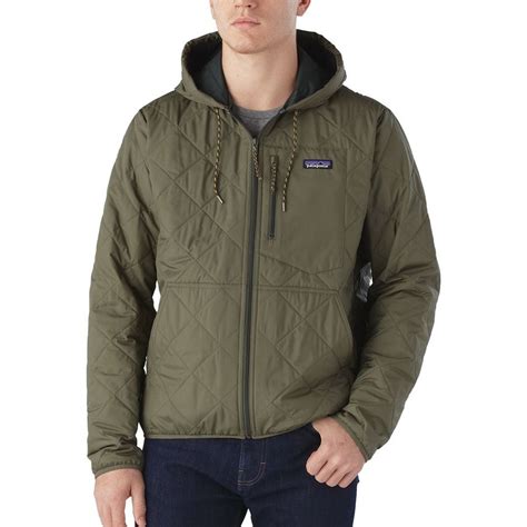 Patagonia Diamond Quilted Bomber Hooded Jacket Mens
