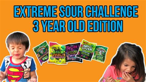 Extreme Sour Candy Challenge 3 Year Old Twins Try The Extreme Sour