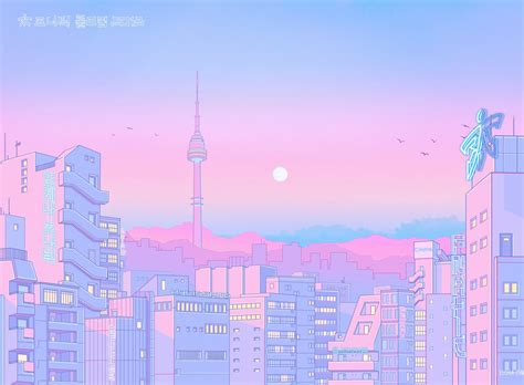 Seoul For Fnatic Fanzine In 2020 Aesthetic Desktop Wallpaper Anime