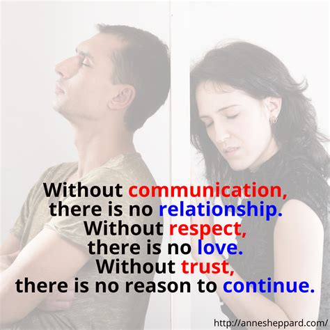 “without Communication There Is No Relationship Without Respect
