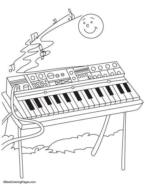Synthesizer Coloring Pages Coloring Sheets Coloring Pages For Kids