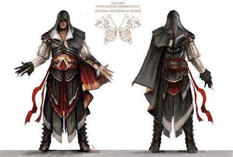 Ezio Auditore Assassins Creed 2 Concept Art Altair Armor Ezio