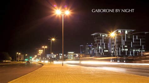 Gaborone Cbd By Night Timelapse Youtube