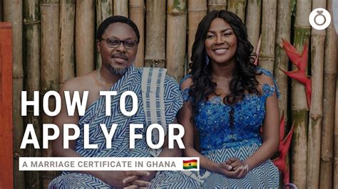 How To Apply For A Marriage Certificate License In Ghana Planning A