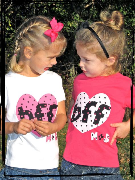 Best Friends Forever Set Of 2 Baby Dots Onesies Or T Shirts Etsy