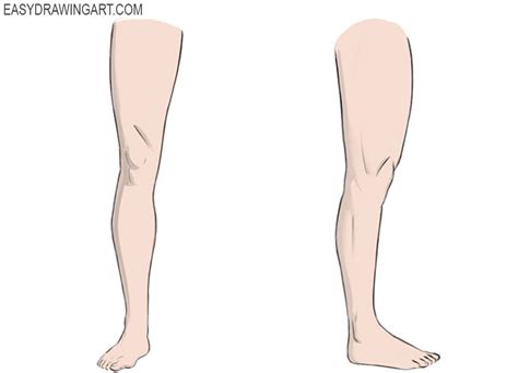 How To Draw Crossed Legs Step By Step Draw A Long Cur