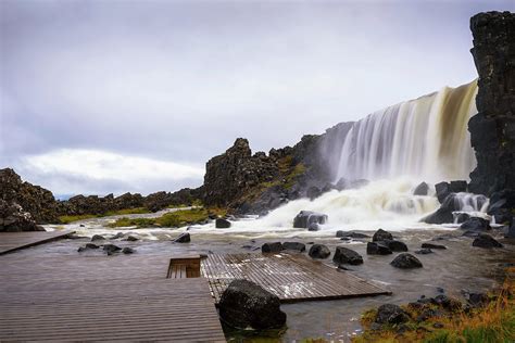 Oxarafoss Waterfall In Iceland Photograph By Miroslav Liska