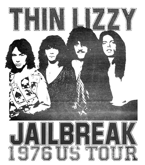 Jailbreak 1976 Us Tour Thin Lizzy Digital Art By Sincere Corkery Fine