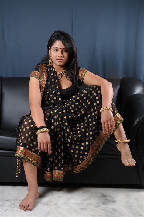 Jyothi Naughty Posing Photo Shoot In Saree