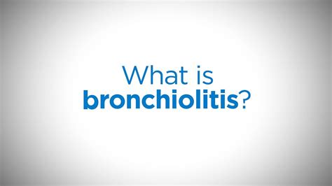 What Is Bronchiolitis Signs Symptoms And Treatment Youtube
