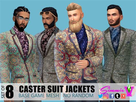 The Sims Resource Simmiev Caster Jacket With Ascot
