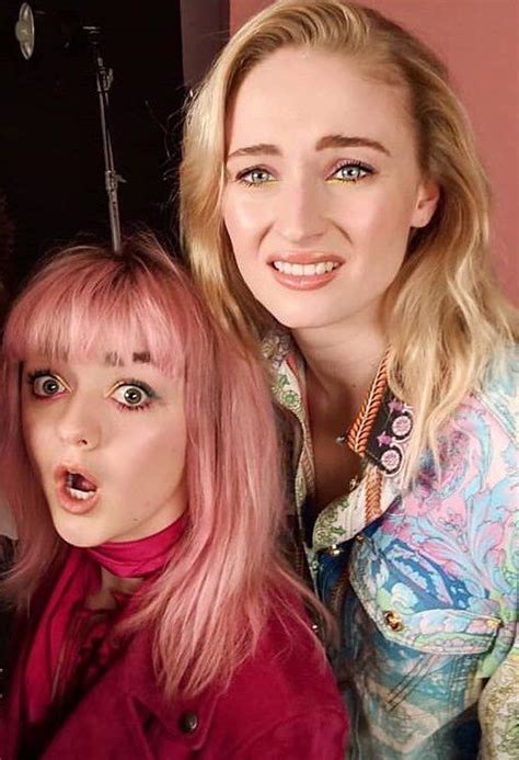 Maisie Williams And Sophie Turner During Their Photo Shoot For Glamour Uk