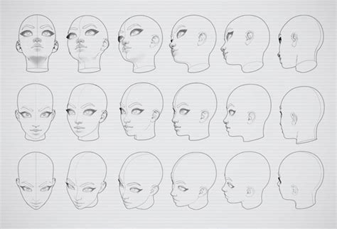 Marc Brunet Drawing Heads Face Angles Drawings