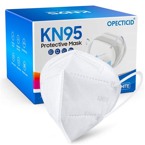 Kn95 Face Mask 30 Pack Opecticid Kn95 Masks White Individually Wrapped Cup Masks